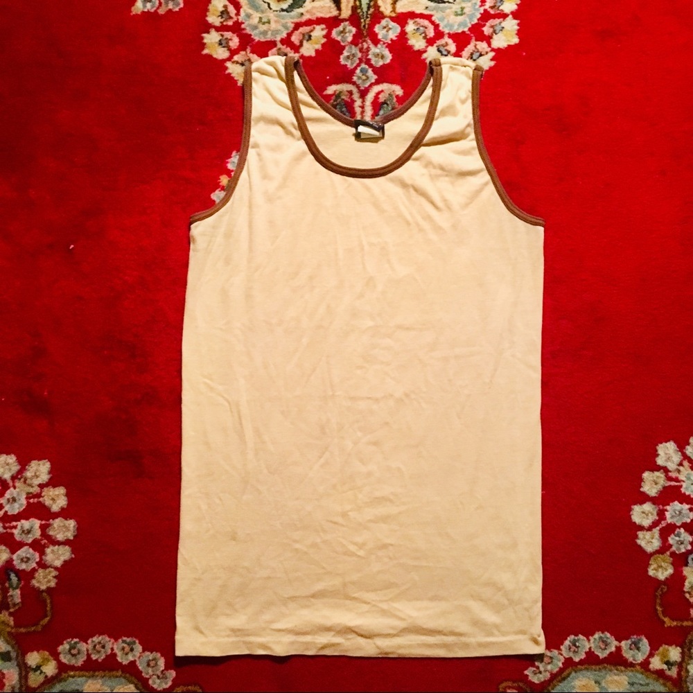 beige/brown tank top